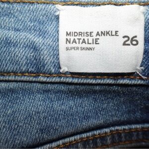NWT HUDSON JEANS-Natalie Mid Rise Ankle Super Skinny Jeans - 26 - Sold Out